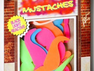 50-Piece Mustache Glow Shapes