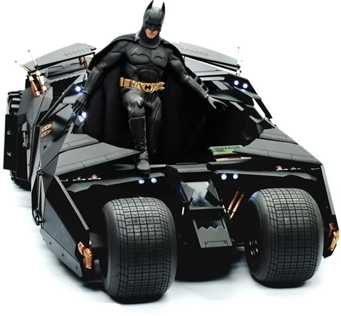 batmobile for 6 inch figures