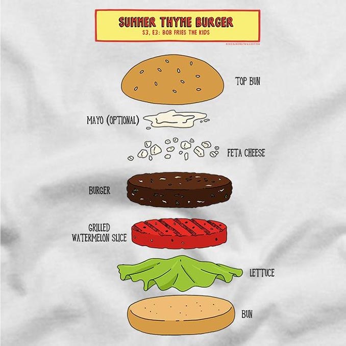 Bob’s Burgers Recipe T-Shirts