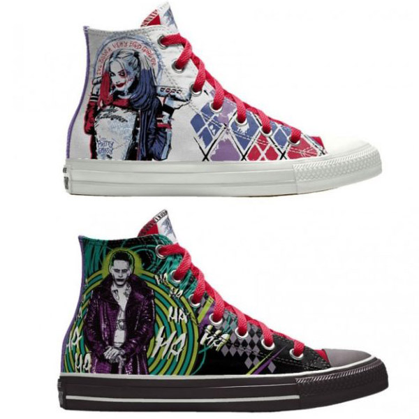 joker and harley quinn converse shoes