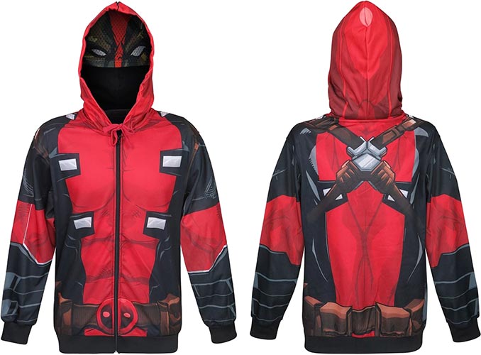 Deadpool Costume Hoodie with Mask