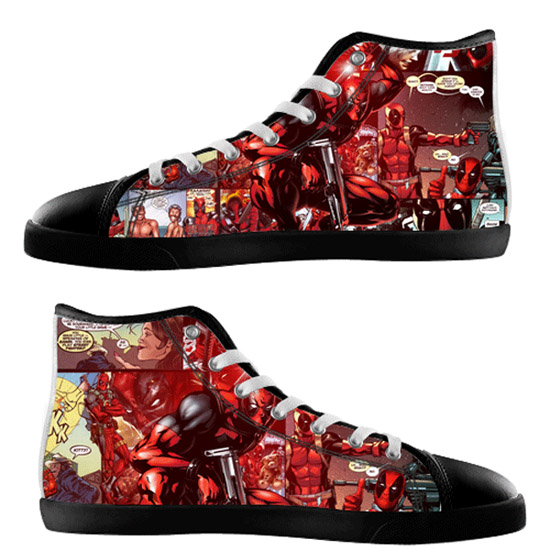 Deadpool Marvel Superhero Fashion Cool Sports Running Sneakers Yeezy Shoes  - Freedomdesign