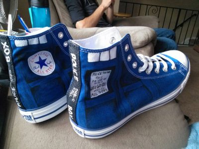 Doctor Who TARDIS Converse Shoes
