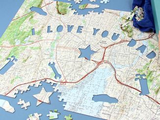 I Love You Dad Map Puzzle