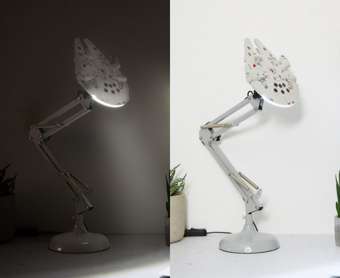 millennium falcon posable desk lamp