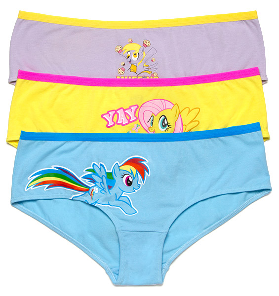 Girls My Little Pony 3 Pack Briefs