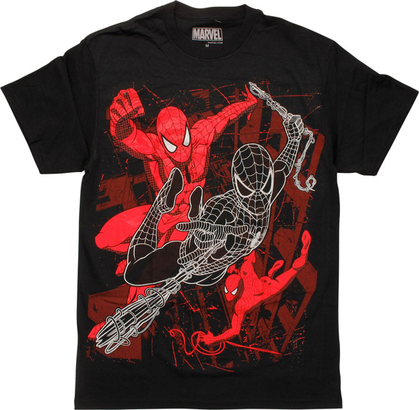 Spider-Man Three Action Poses T-Shirt