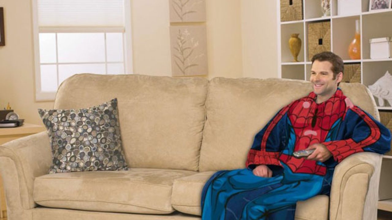 Spider-Man Snuggie Blanket With Sleeves