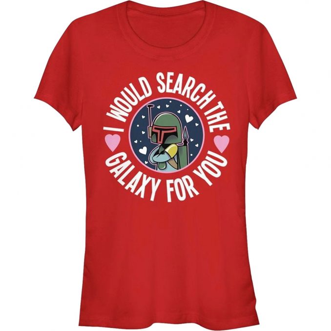 Star Wars Boba Fett Valentine's Day T-Shirt