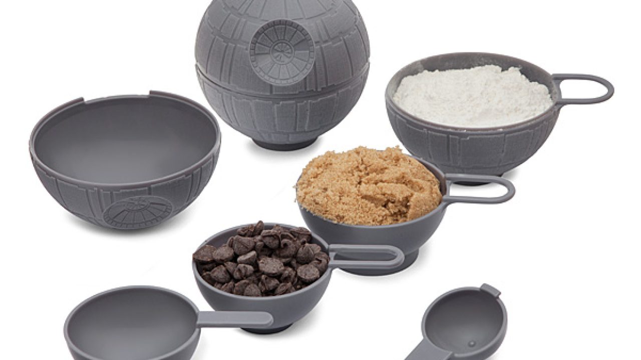 Star Wars Death Star Measuring Cup Set Thinkgeek 2015 R2D2 Cooler Kitchen  lot