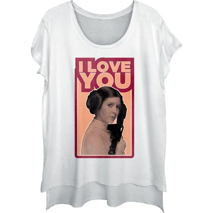 Star Wars Princess Leia I Love You T Shirt