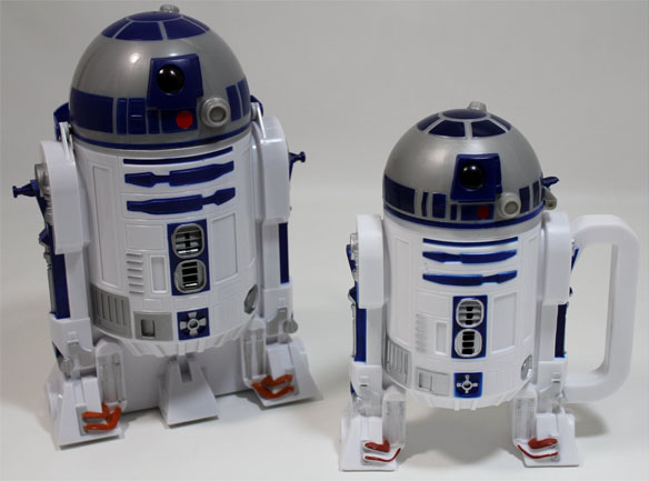 Disney Star Wars R2 D2 Plastic Popcorn Bucket Drink Stein Set