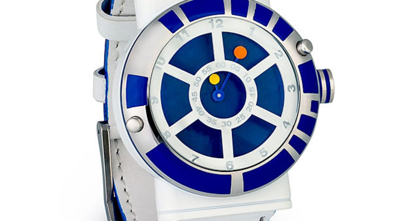 Star Wars Analogue Watch with R2D2 Dial and Strap with R2D2, Chewy and 3CPO  - Big White Rabbit.ie