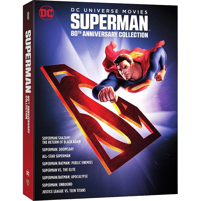 Superman: 80th Anniversary DC 8-Film Collection on Blu-ray/DVD