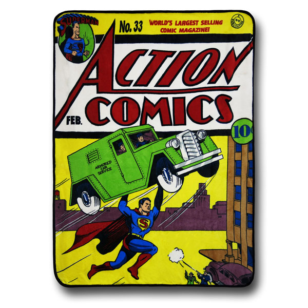 Superman Action Comics Fleece Blanket