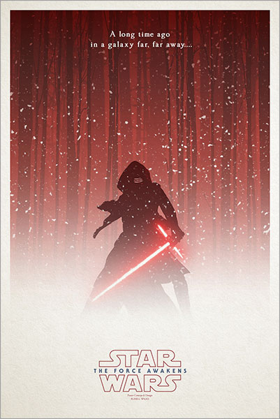 verhaal Geen vanavond The Force Awakens Kylo Ren Exclusive Poster