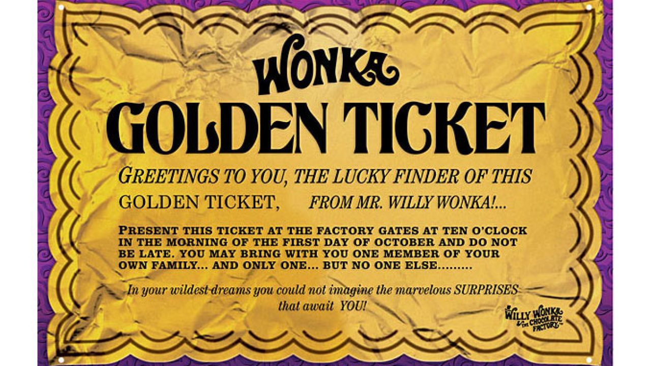 Wonka's Golden Ticket – Toys and Treasures