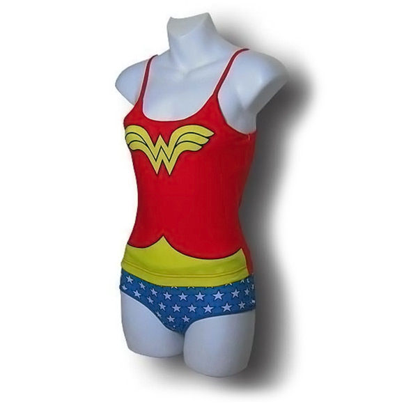 Undergirl Women's DC Comics Mesh Cami and Panty Sets