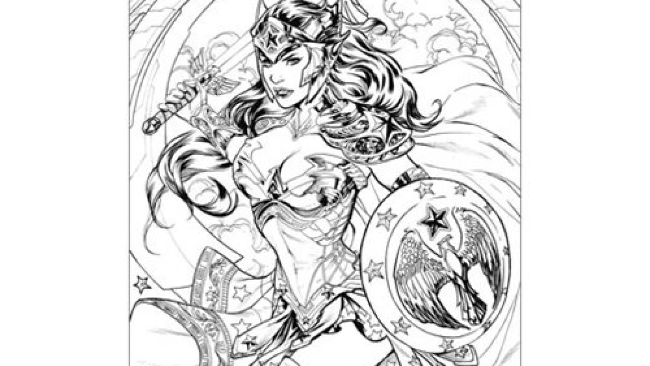 wonder woman coloring pages for kids