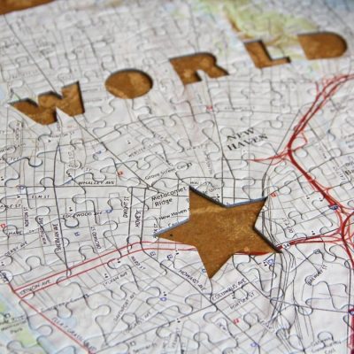 World's Greatest Dad Map Jigsaw Puzzle