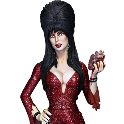 Elvira Red Coffin Lapel Pin