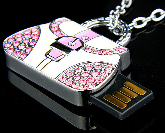 Handbag USB Flash Drive Necklace