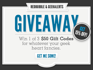 RedBubble Gift Certificates Giveaway and Coupon Code