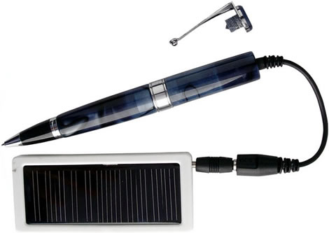Wireless Spy Camera Pen with Solar Charger
